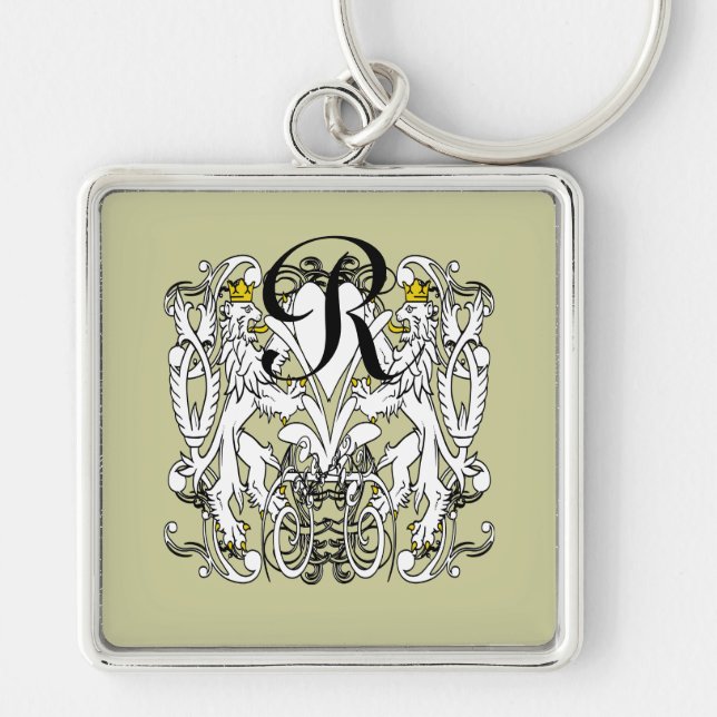 Chaveiro Casamento Renascença Leão Rampante (Frente)
