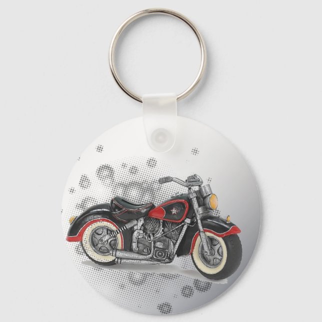 Chaveiro Casamento Rustic grunge Motorcyle Biker (Frente)