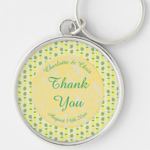 Chaveiro Casamento tropical de Verão, abacaxi e folhas de 