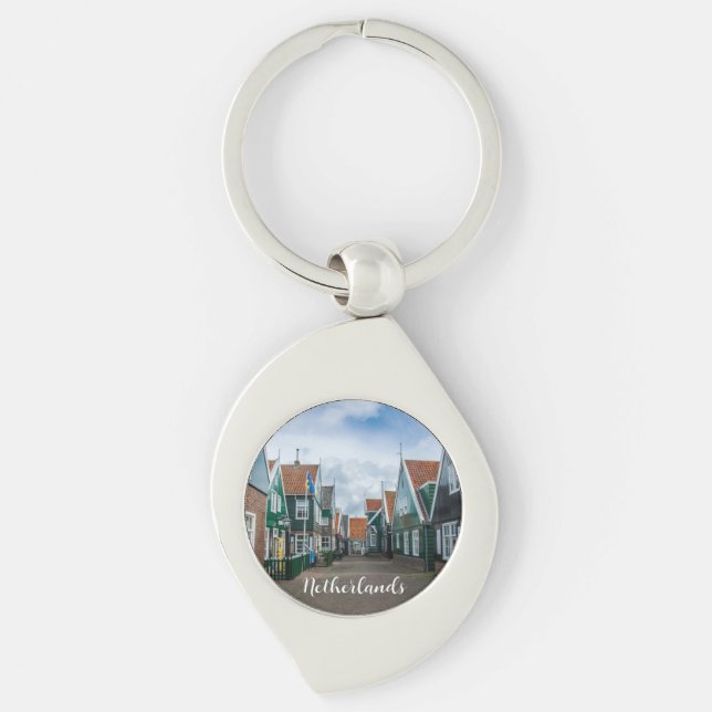 Chaveiro Casas tradicionais de madeira na aldeia de Marken (Frente)