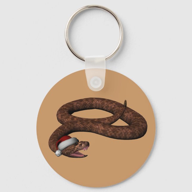 Chaveiro Cascavel com Santa Hat (Frente)