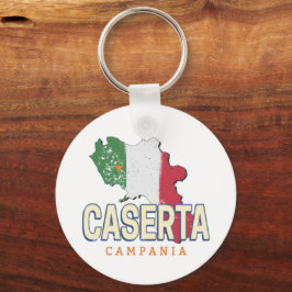 Chaveiro Caserta Itália Retro Campania Mapa Vintage Souveni