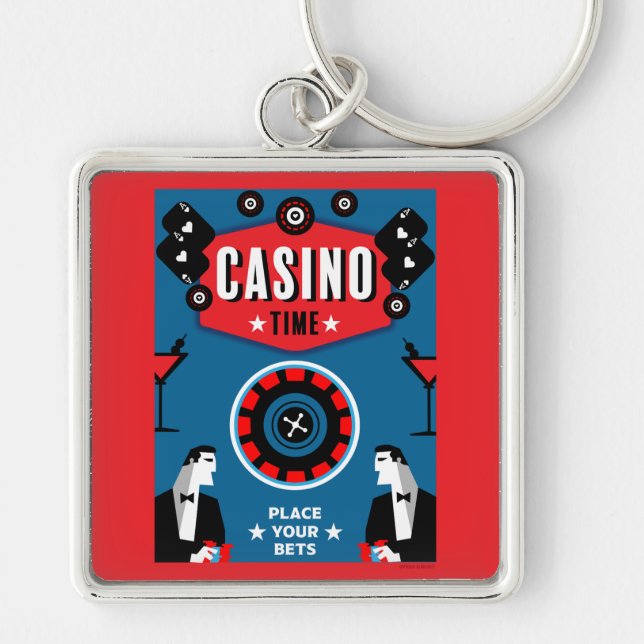 Chaveiro Casino Gambling Poker Roulette (Frente)