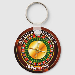 Chaveiro Casino Roulette Wheel With Your Lucky Number
