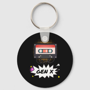 Chaveiro Cassete X de geração retroativa 90s