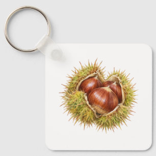 Chaveiro Castanhas em Cascas Espinhosas