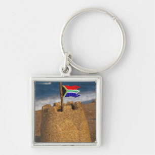 Chaveiro Castelo de Areia Com Bandeira Sul-Africana, Umhlan
