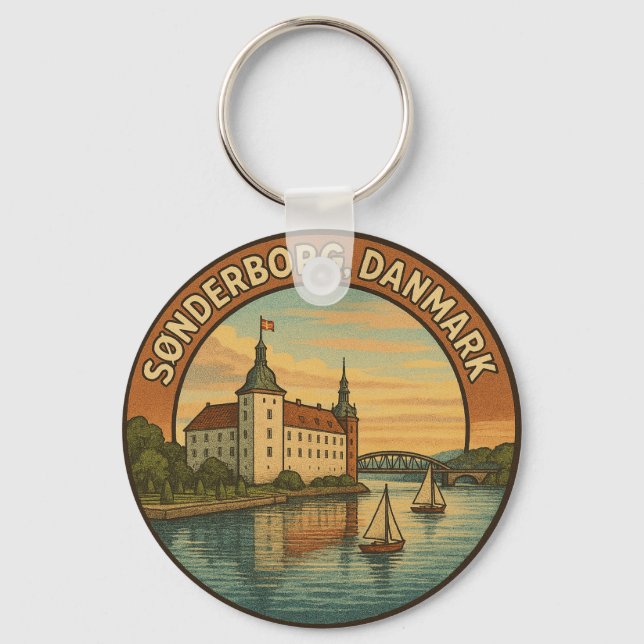 Chaveiro Castelo de Sønderborg Dinamarca (Frente)