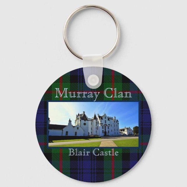 Chaveiro Castelo do Scottish Murray Clan Tartan Blair (Frente)