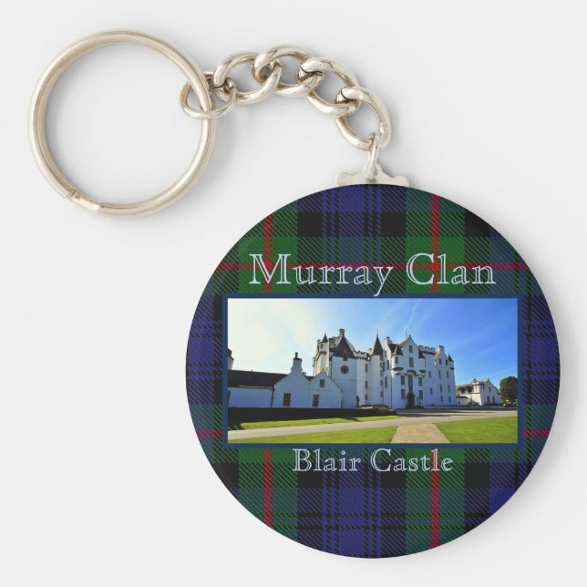 Chaveiro Castelo do Scottish Murray Clan Tartan Blair (Frente)