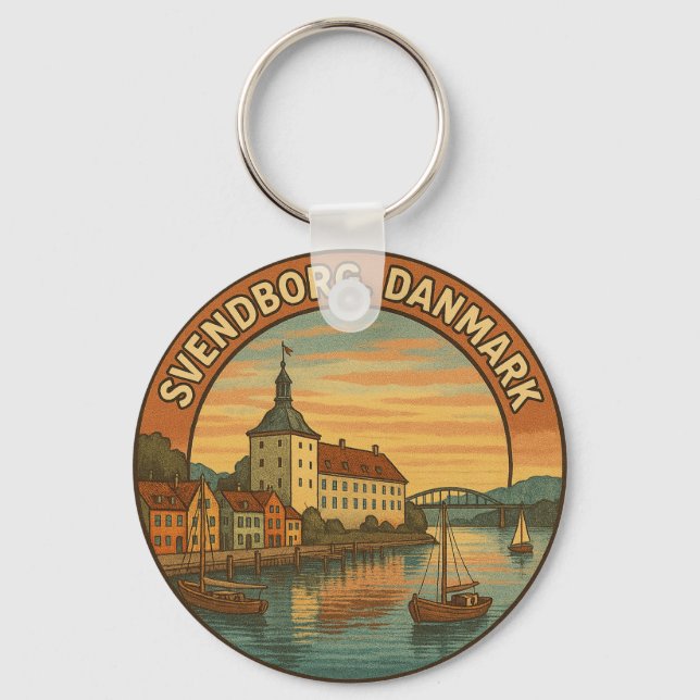 Chaveiro Castelo Svendborg Dinamarca (Frente)