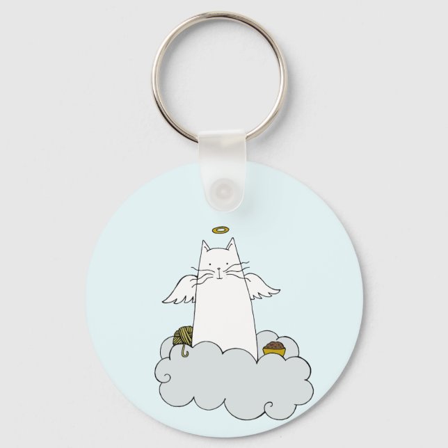 Chaveiro Cat Angel Personalizado (Frente)