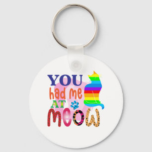 Chaveiro Cat Art Você Me Teve No Meow_2