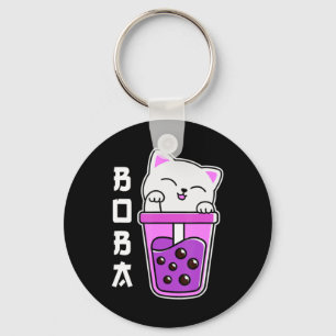 Chaveiro Cat Boba Anime Bubble Tea Neko Girls Kawaii Girls