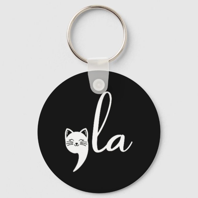 Chaveiro Cat Comma La Kamala Harris Para O Presidente 2024; (Frente)