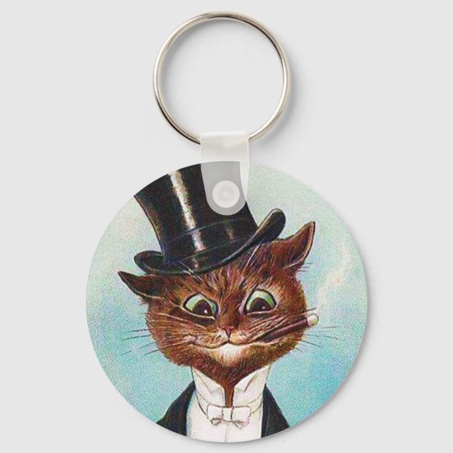 Chaveiro Cat Gentleman, Louis Wain (Frente)