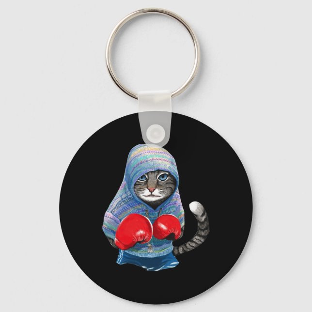 Chaveiro Cat In Boxing Suit (Frente)