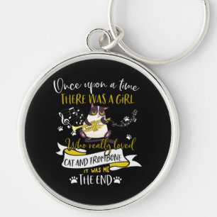 Chaveiro Cat Lovers Quem Adorava Gato E Trombone