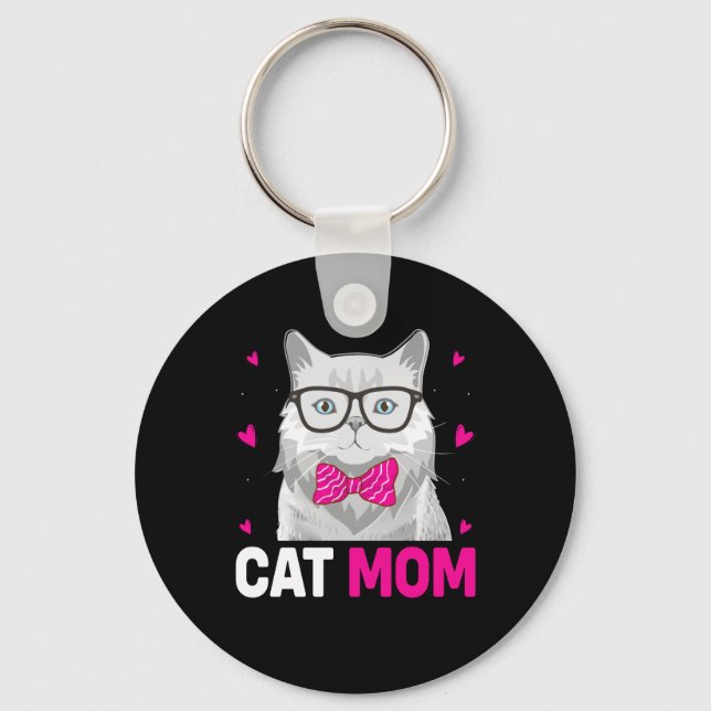 Chaveiro Cat Mãe Feliz dia de as mães (Frente)