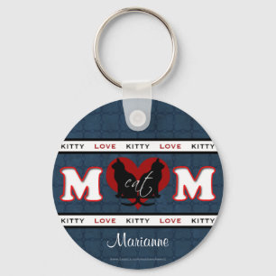 Chaveiro Cat Mãe Gatinho Personalizada Amor