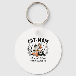 Chaveiro Cat Mãe Social Club Ghost Cat Halloween Gothic Bla