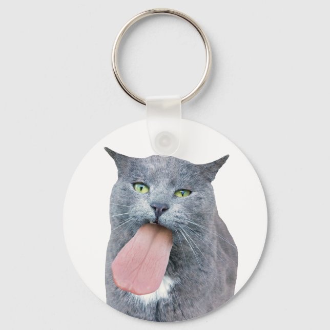 Chaveiro Cat Pegou Sua Língua? (Frente)