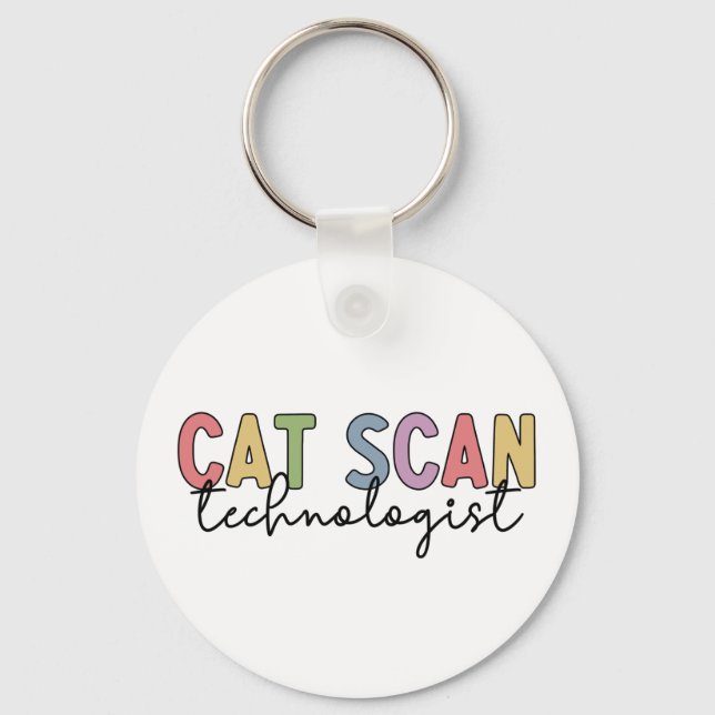 Chaveiro CAT Scan Technologist CT Tech Radiology Gifts (Frente)