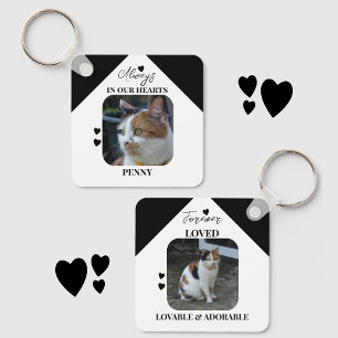 Chaveiro Cat Simpatia Keepsasaet Pet Memorial negro