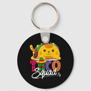 Chaveiro Cat Taco Squad Cinco De Mayo Cute Engraçado Mexica