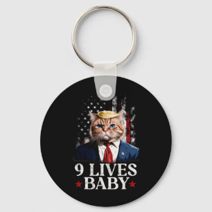 Chaveiro Cat Trump 9 Lives Baby Trump 2024 Win Victory Winn