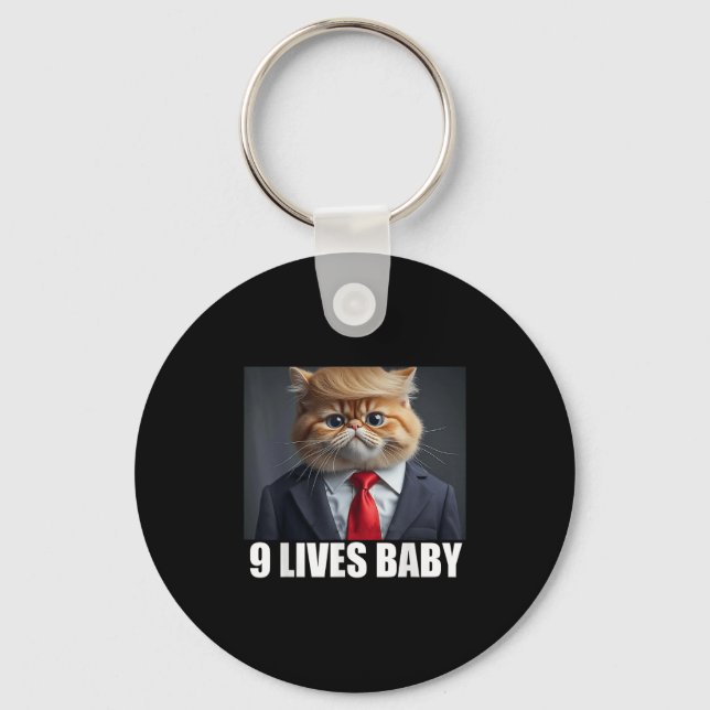 Chaveiro Cat Trump 9 Vive Baby Men Women (Frente)