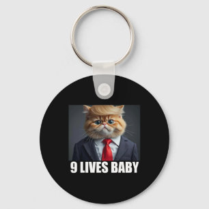 Chaveiro Cat Trump 9 Vive Bebê Engraçado Gpresente De Gato