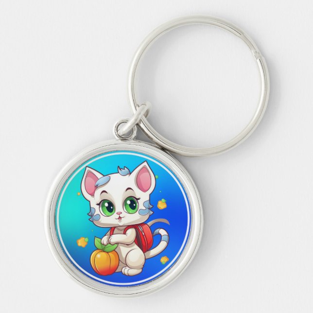Chaveiro Cat Vai Para A Escola 85241 (Frente)