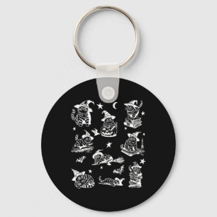 Chaveiro Cat Witeen Halloween Cat Pumpkin Salem Witch Cat L