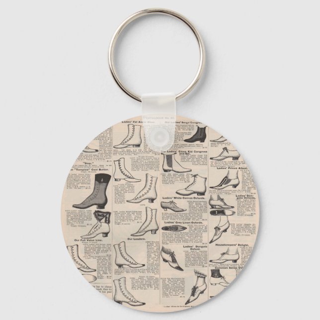 Chaveiro Catálogo de propaganda de Calçado antigo (Frente)