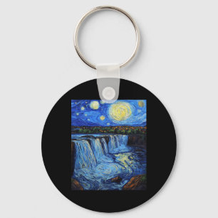Chaveiro Cataratas do Niágara - Estilo Van Gogh - Noite Est