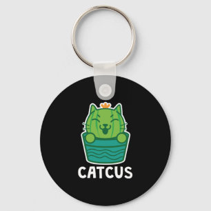 Chaveiro Catcus Funny Cat Lover Succulent Cactus