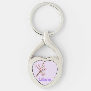 Chaveiro Catherine Sakura Blossom Branch Heart