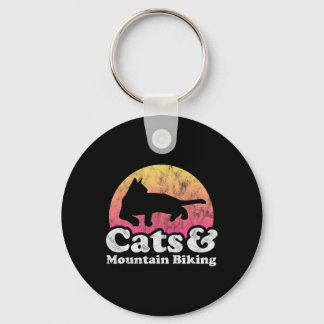 Chaveiro Cats And Mountain Biking Cat And Mountain Bike For