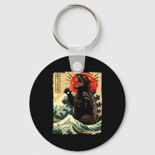 Chaveiro Catzilla Estilo Japonês Divertido 