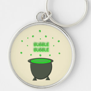 Chaveiro Cauldron e Bubbling Green Brew Halloween