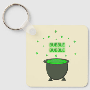 Chaveiro Cauldron e Bubbling Green Brew Halloween Personali