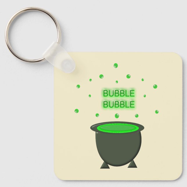 Chaveiro Cauldron e Bubbling Green Brew Halloween Personali (Frente)