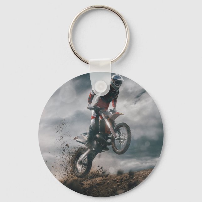Chaveiro Cavaleiro-da-motocross (Frente)