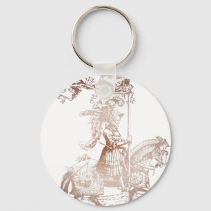 Chaveiro Cavaleiro na armadura de brilho