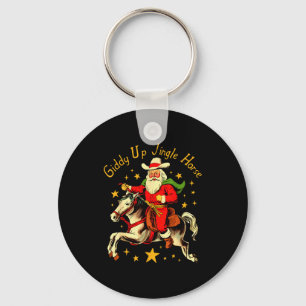 Chaveiro Cavalgue Jingle Horse Engraçado Retro Papai Noel C