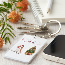 Chaveiro Cavalier King Charles Spaniel Funny Cog de Natal