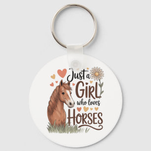 Chaveiro Cavalo Andando Para Mulheres Meninas - Apenas Uma