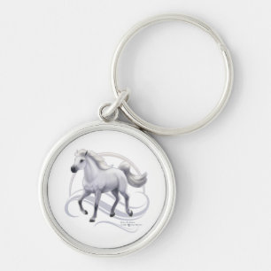 Chaveiro Cavalo Árabe Cinza