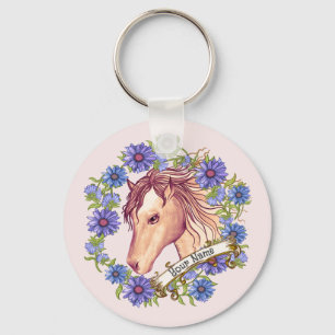 Chaveiro Cavalo Blue Daisy
